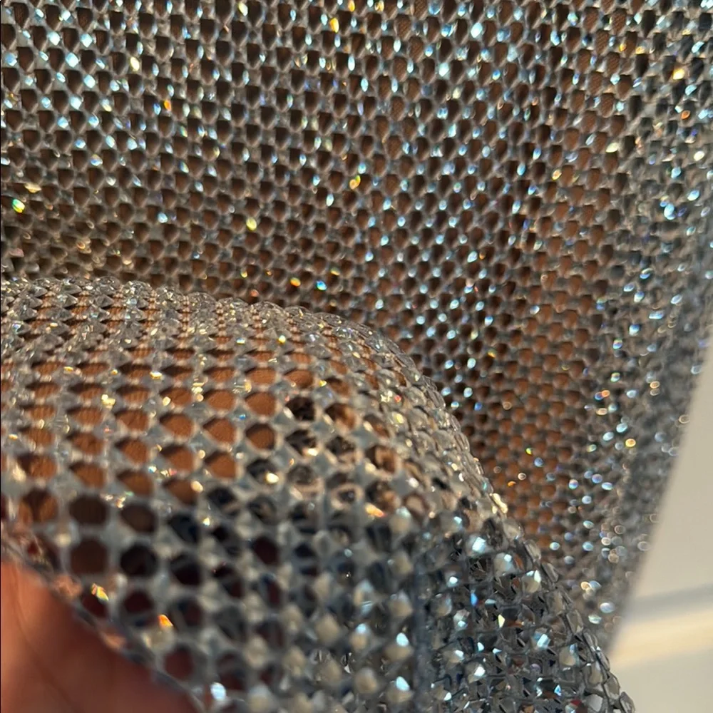 Silver Sequin Sleeveless Bodycon Mini Dress - Picture 4 of 7